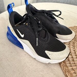 Nike Air Max 270 GS Bone/Black/Game Royal Blue AO2372-050 Unisex 13C sneaker